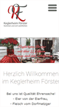 Mobile Screenshot of keglerheimfoerster.com